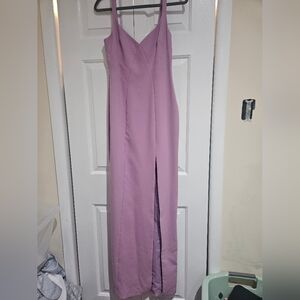 Elegant Lavender Strapless Dress